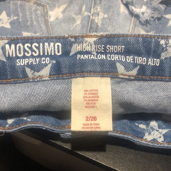 Mossimo Supply Co American flag high rise short size 2 - Picture 7 of 8
